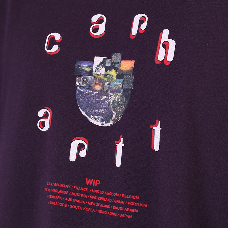 мужская фиолетовая футболка Carhartt WIP S/S Unite T-Shirt I029616-dark iris - цена, описание, фото 2
